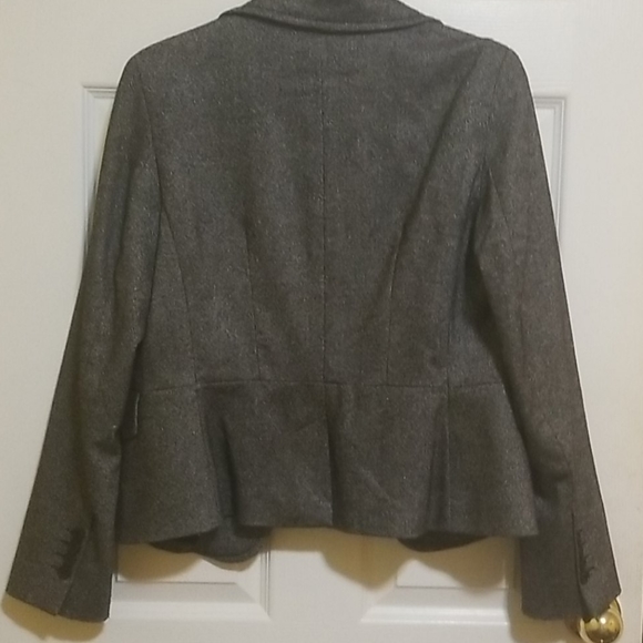 Talbots Womens Jacket Blazer Gray Wool Blend - Picture 4 of 5